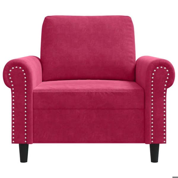 Maison Exclusive - Bordeaux punainen nojatuoli 60 cm sametti