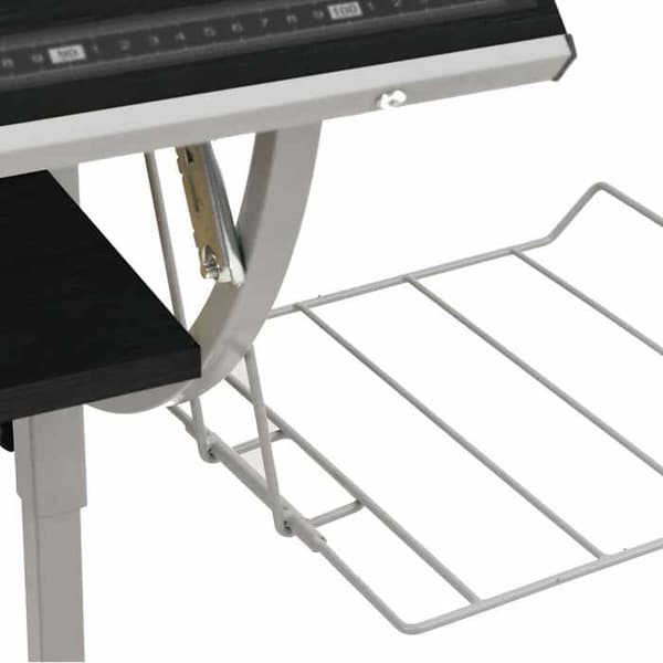Maison Exclusive - Sort og grå håndværksbord 110x53x(58-87) cm svart och grått