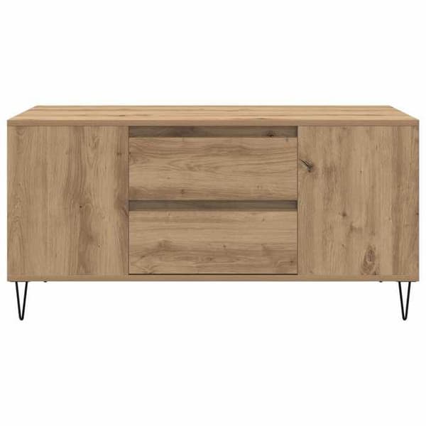 Maison Exclusive - Håndlavet egetræsbord 102 x 44,5 x 50 cm