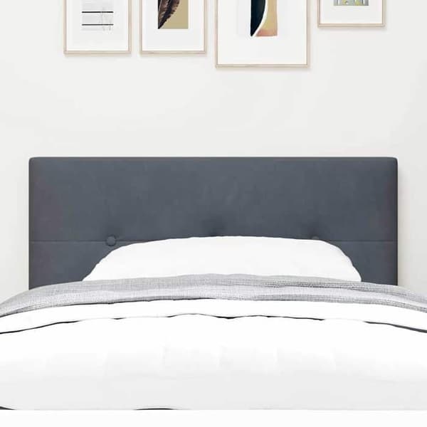 Maison Exclusive - Huvudgavel Mörkgrå 100 cm Sammet Mörkgrå