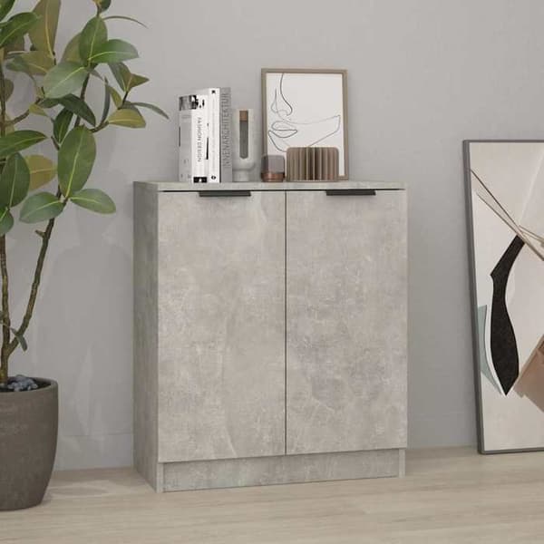 Maison Exclusive - Buffet Grå beton 60x30x70 cm Ingeniørtræ