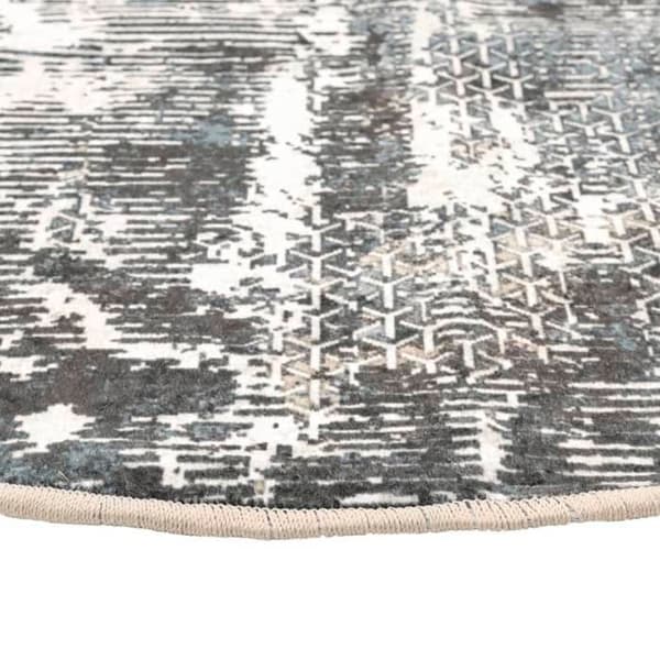 Matto - Maison Exclusive - Pyöreä Ø 120 cm - Polyesteriveluuri - Monivärinen Flerfärgad