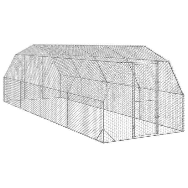 Exklusivt hus - Hönshus 2,5x8x2,25 m galvaniserat stål