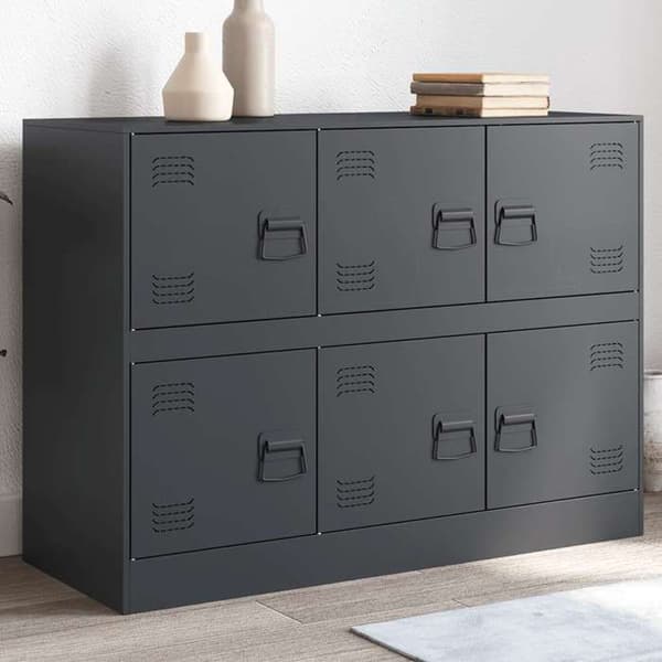 Maison Exclusive - Anthracite buffet 99x39x73 cm teräs