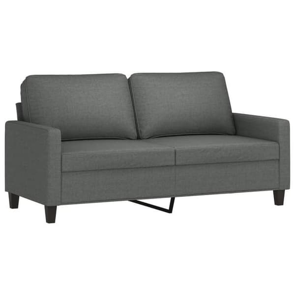Maison Exclusive - Sæt af 2 sofaer med puder Mørkegrå Stof