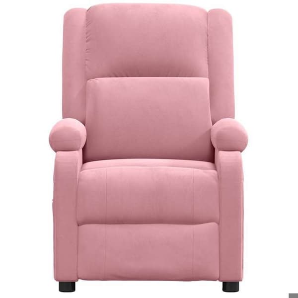 Maison Exclusive - Elektrisk lænestol i rosa velour