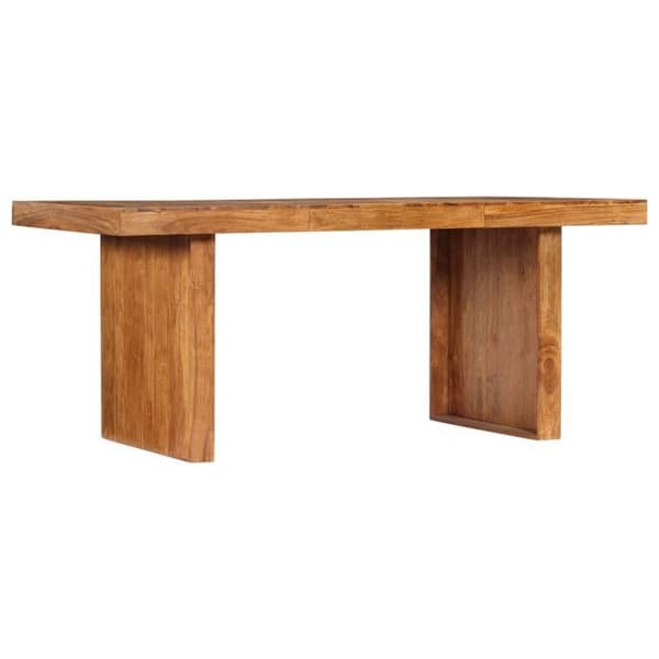 Maison Exclusive - Matbord 180x90x75 cm i solid akaciaträ kastanj
