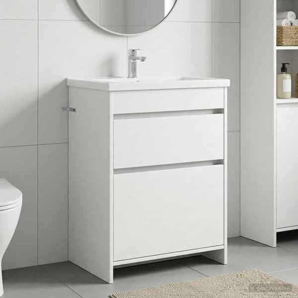 Maison Exclusive - Badrumsmöbel under handfat Vit 56 x 37,5 x 81 cm Vit