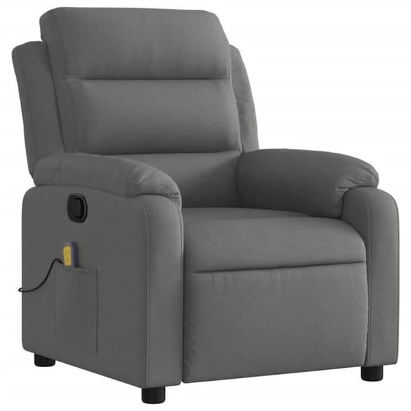Maison Exclusive - Grått tyg massagestol med lutning Mörkgrå