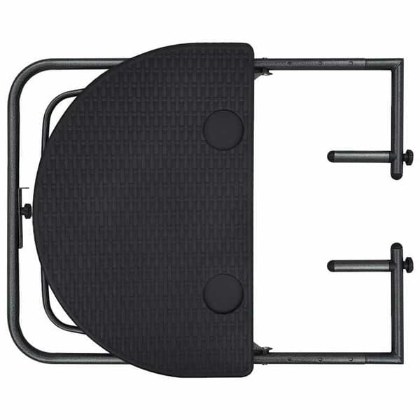 Maison Exclusive - Balkonbord Sort 60x64x83,5 cm Plastisk Rattanlook Svart