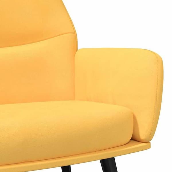 Maison Exclusive - Avkopplingsstol Gul senap Tyg Senap gul