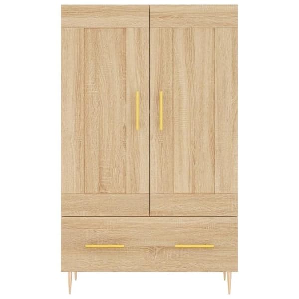 Maison Exclusive - Buffé hög ek sonoma 69,5x31x115 cm ingenjörsträ