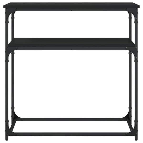Maison Exclusive - Sort konsolbord 75x35,5x75 cm ingeniørtræ