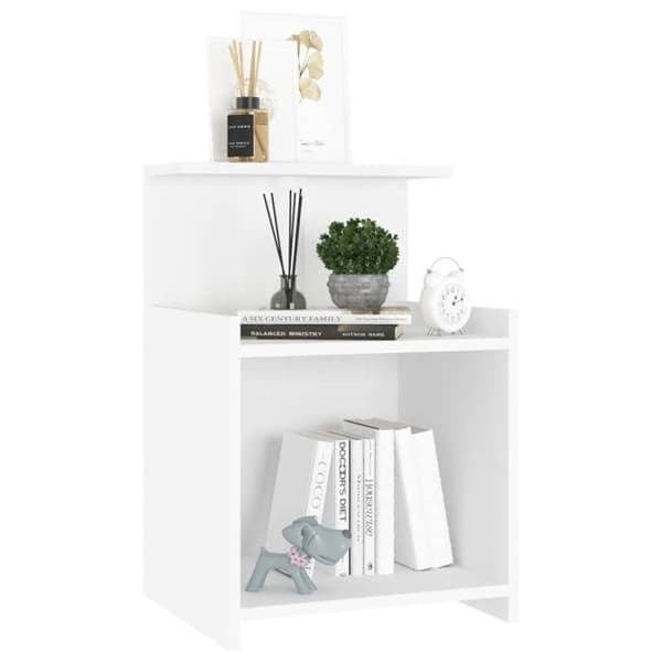 Maison Exclusive - Sängbord 2 st vit 40x35x60 cm ingenjörsträ Vit