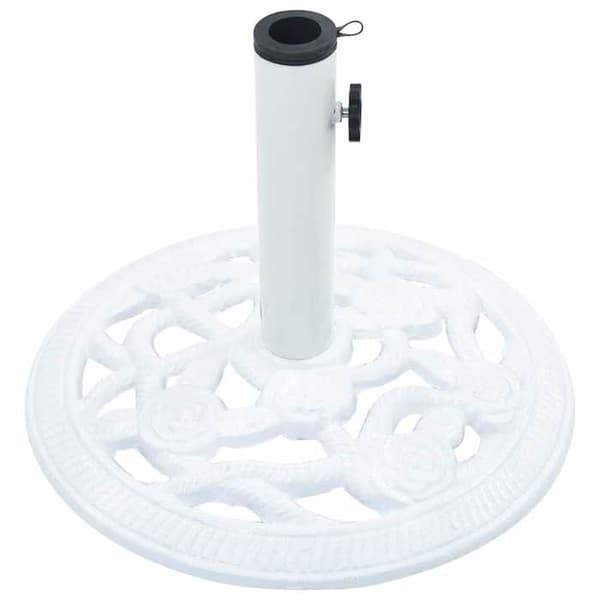 Maison Exclusive - Parasolfot Vit 9 kg 40 cm Gjutjärn