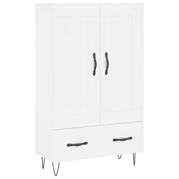 Maison Exclusive - Buffé hög vit 69,5x31x115 cm ingenjörsträ