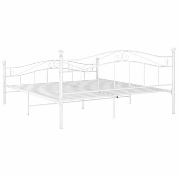 Maison Exclusive - Sängram Vit Metall 180x200 cm