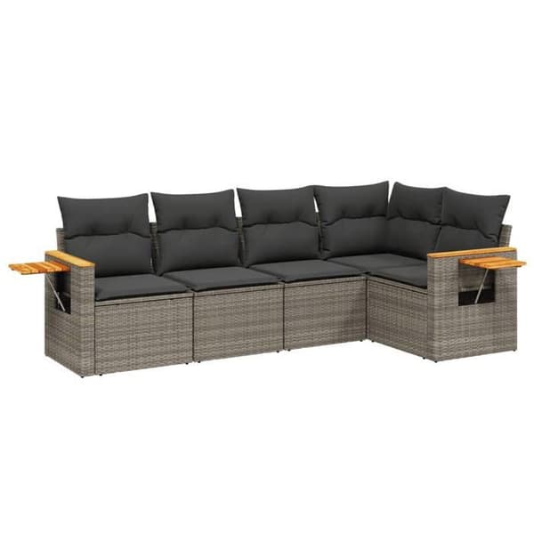 Maison Exclusive - Patio Sohvaryhmä 5 paikkaa Harmaa grå