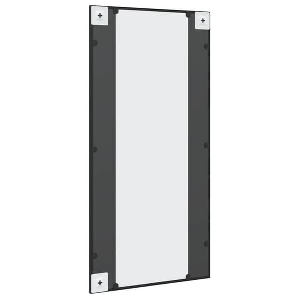 Maison Exclusive - Svart väggspegel 50x100 cm rektangulär järn