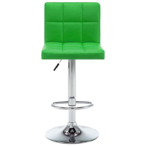 Maison Exclusive - Barstolar set om 2 grön konstläder