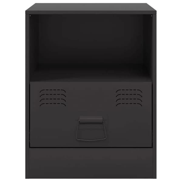 Maison Exclusive - Natborde 2 stk sort 34,5x39x44 cm stål