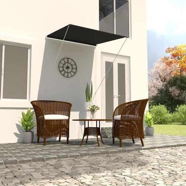 Maison Exclusive - Retractable awning 100x150 cm Antracit antracit