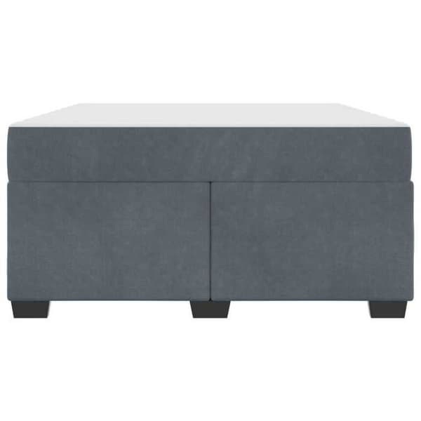 Maison Exclusive - Sängram med madrass Mörkgrå 140 x 200 cm tyg Mörkgrå
