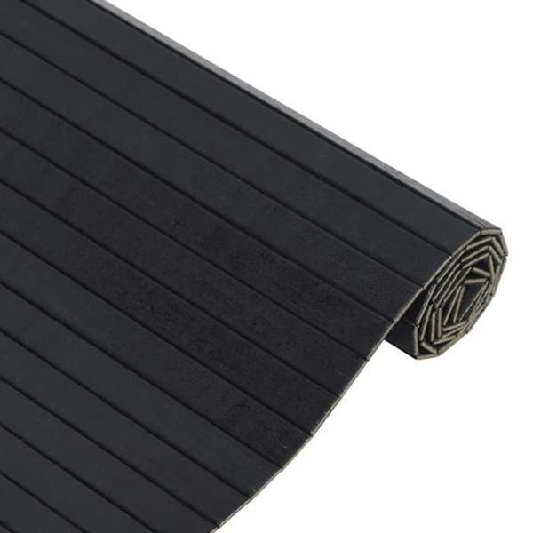 Maison Exclusive - Musta suorakulmainen matto 100x100 cm bambusta