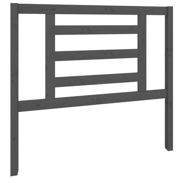 Maison Exclusive - Grå sänggavel 106x4x100 cm av massivt furu Grå