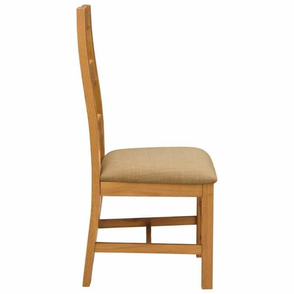 Maison Exclusive - Matstol 2 st Massivt ek Beige