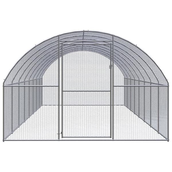Maison Exclusive - Ulkokanala 3x8x2 m Galvanoitu teräs silver-