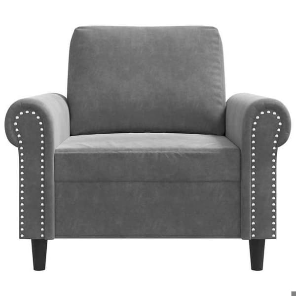 Maison Exclusive - Mörkgrå Fåtölj 60 cm Sammet