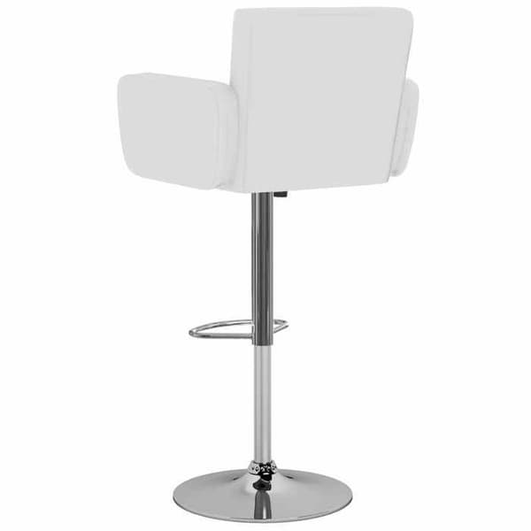 Maison Exclusive - Barstolar set om 2 vit konstläder