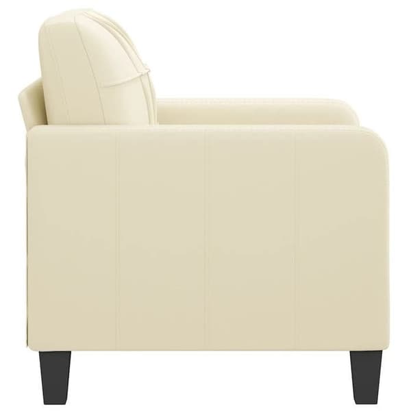 Maison Exclusive - Fåtölj Crème 60 cm Syntetläder