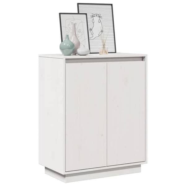 Maison Exclusive - Buffé Vit 60x34x75 cm Massivt furu