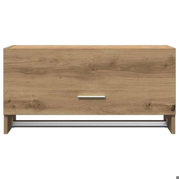 Maison Exclusive - Håndlavet egetræsskabe 70x32,5x35 cm ingeniørtræ