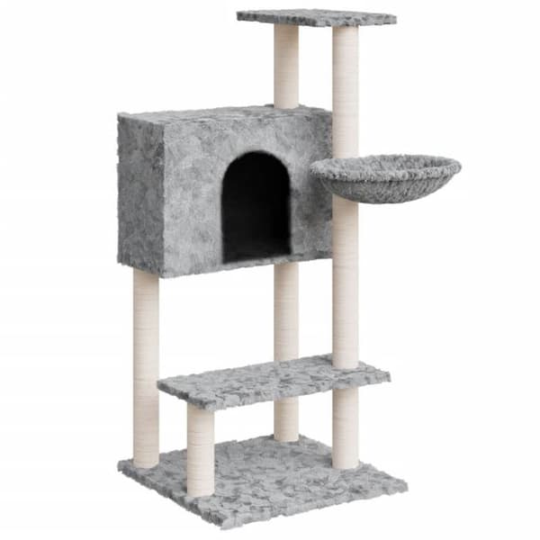 Maison Exclusive - Kattekradse med sisal i lys grå 108,5 cm Ljusgrått