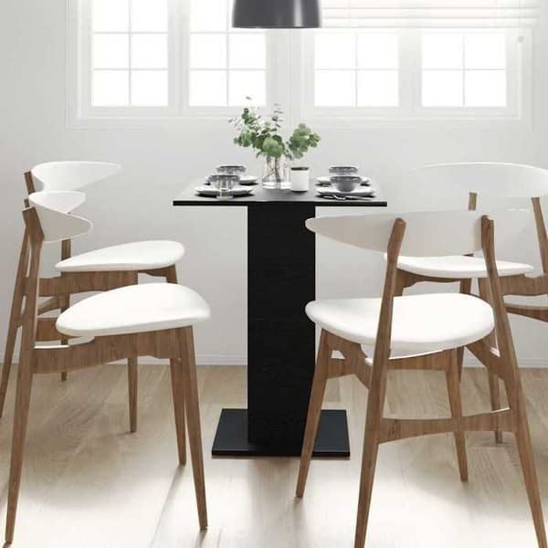 Maison Exclusive - Bistro bord i sort eg 60x60x75 cm ingeniørtræ