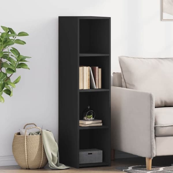 Maison Exclusive - Sort buffet 30x41x124 cm ingeniørtræ