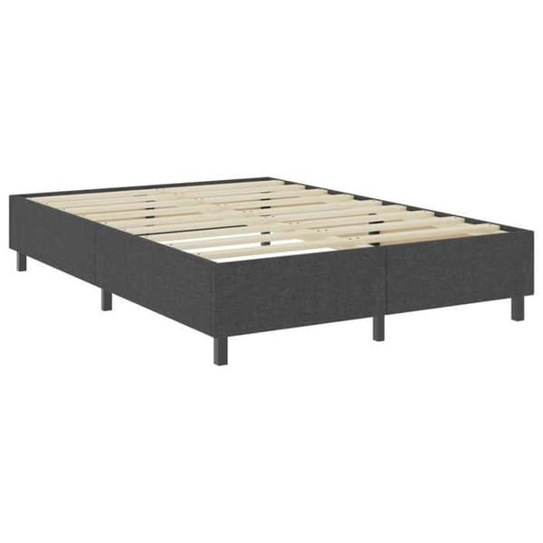 Maison Exclusive - Mørkegrå sengeramme med lameller 180x200 cm Mörkgrå