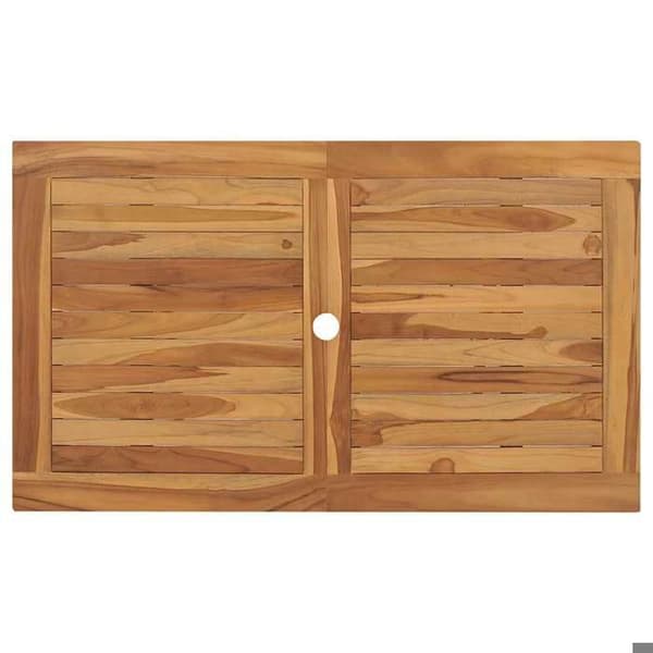 Maison Exclusive - Sammenklappeligt havebord 120x70x75 cm Solid teaktræ