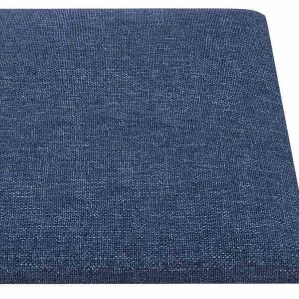 Maison Exclusive - Väggmonterad sänggavel 12 pc 60 x 30 cm Blå tyg