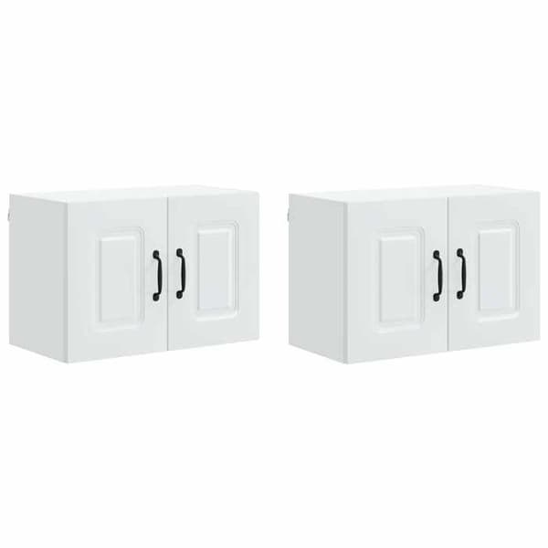 Maison Exclusive - Diskmaskinspanel Kalmar 2 st Vit Ingenjörsträ Vit