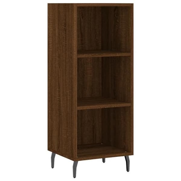 Maison Exclusive - Buffé ek brun 34,5x32,5x90 cm ingenjörsträ