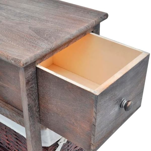 Maison Exclusive - Natt bord 2 stk Brun træ brun