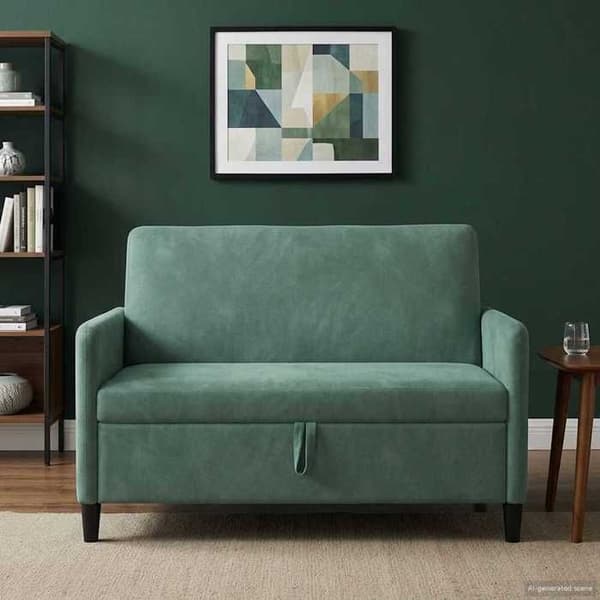 Maison Exclusive - Soffa med förvaring Grön Hav 122 x 78 x 87 cm Polyester