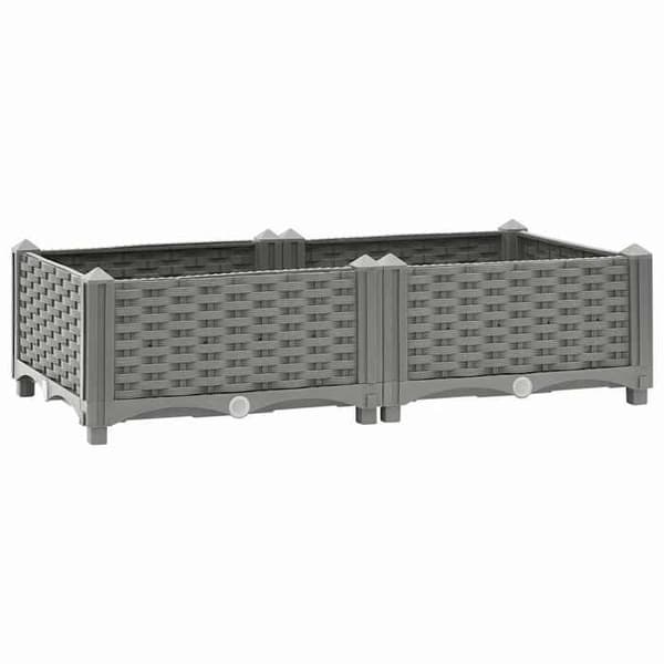 Maison Exclusive - Hög säng 80x40x23 cm Polypropylen ljusgrått