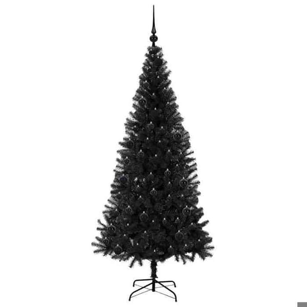 Maison Exclusive - Sort Juletræ 180 cm PVC Svart