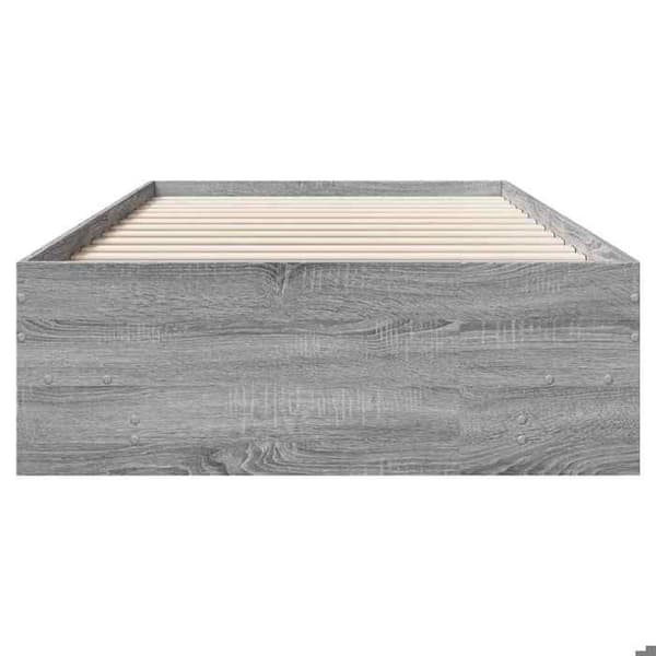 Maison Exclusive - Sengestel uden madras sonoma grå 100x200 cm Sonoma grå