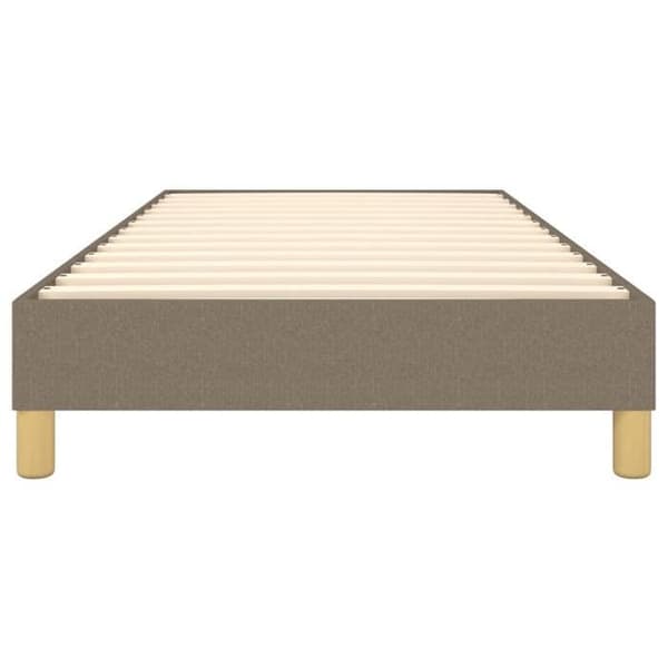 Maison Exclusive - Sängram med ribbor taupe 100x200 cm tyg mol